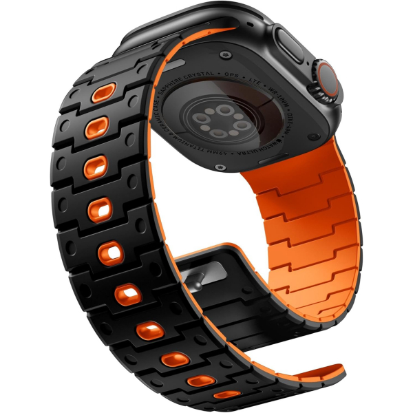 Bandletic Apple Watch 10 46mm Kay-Black Orange 