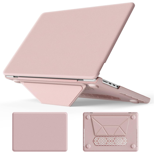 Batianda MacBook Pro M4 Kickstandl Klf (14 in)-Pink