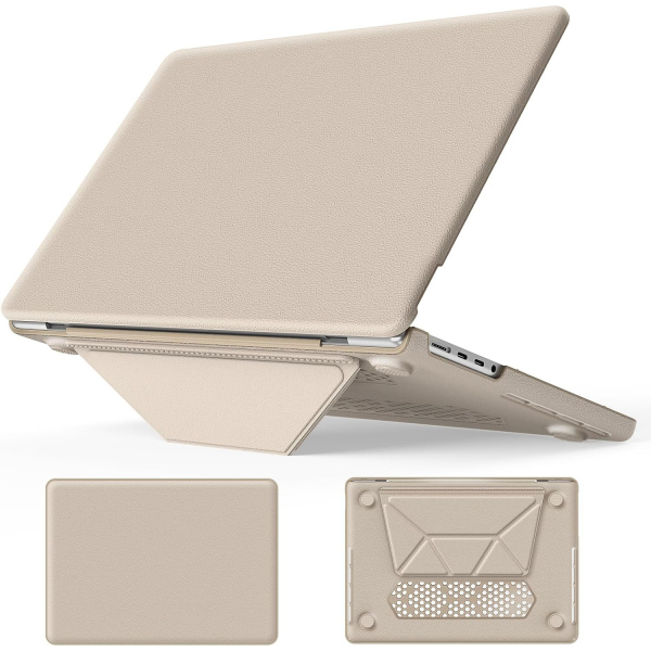 Batianda MacBook Pro M4 Kickstandl Klf (14 in)-Khaki