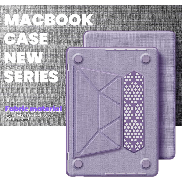 Batianda MacBook Pro M4 Kickstandl Klf (14 in)-Purple