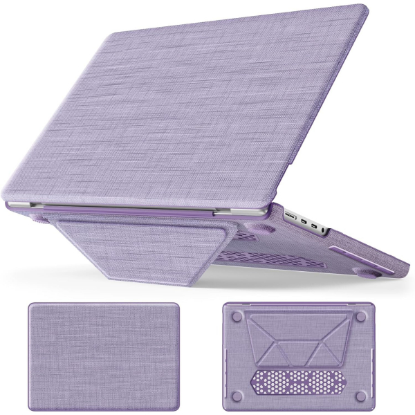 Batianda MacBook Pro M4 Kickstandl Klf (14 in)-Purple