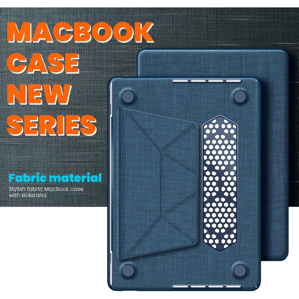 Batianda MacBook Pro M4 Kickstandl Klf (14 in)-Navy