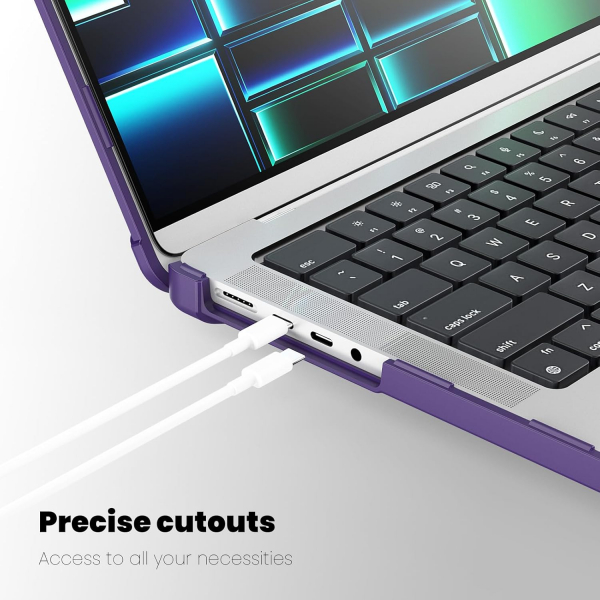 Batianda MacBook Pro M4 Uyumlu Klf (14 in)-Violet 