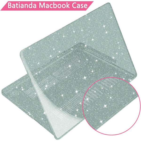 Batianda MacBook Pro M4 Iltl Klf (14 in)-Glitter Green