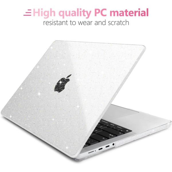 Batianda MacBook Pro M4 Iltl Klf (14 in)-Glitter Clear