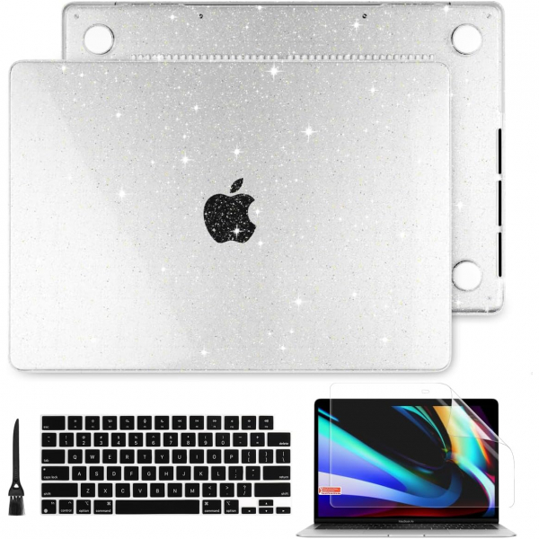 Batianda MacBook Pro M4 Iltl Klf (14 in)-Glitter Clear