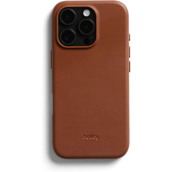 Bellroy Apple iPhone 16 Pro Max Deri Klf-Sienna