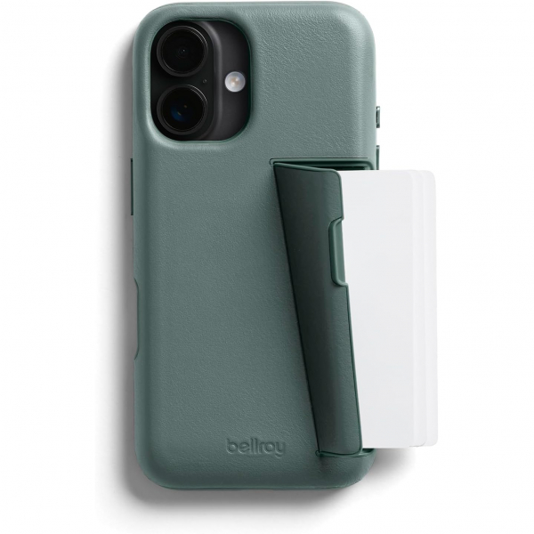 Bellroy Apple iPhone 16 Czdan Deri Klf-Agave