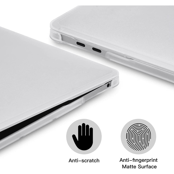 BlueSwan MacBook Air effaf Klf (13 in)-Frosted Clear(Clear Bumper)