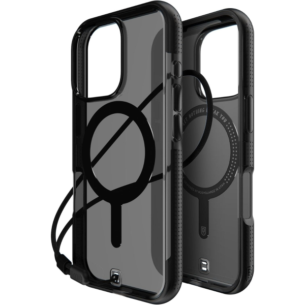 BodyGuardz Apple iPhone 16 Pro Ace Pro Klf-Smoke Black