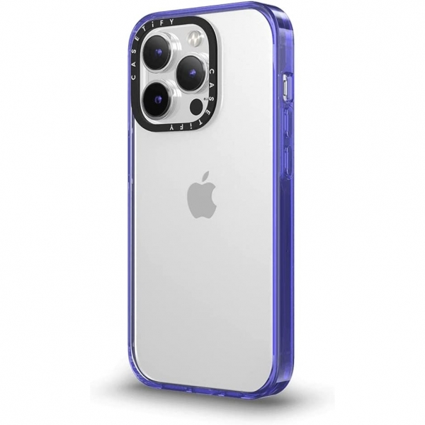 CASETiFY Apple iPhone 14 Pro effaf Klf(MIL-STD-810G)-Clear Purple