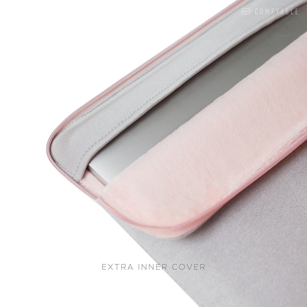 Comfyable MacBook Pro/Air Laptop Sleeve anta (13 in)-Dove Gray Pink