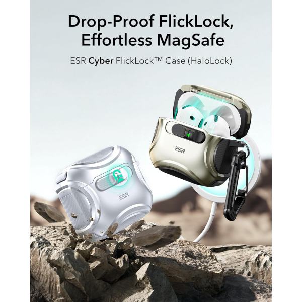 ESR Apple AirPods 4 HaloLock Cyber Klf -Grey