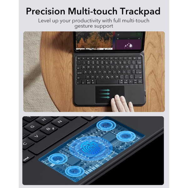ESR Ascend iPad Pro M4 Klavyeli Klf (11 in)(5.Nesil)