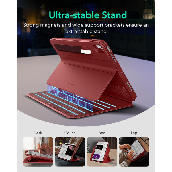 ESR Shift iPad Air Standl Klf (11 in)(6.Nesil)-Red