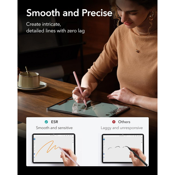 ESR Manyetik iPad Uyumlu Stylus Kalem-Pink