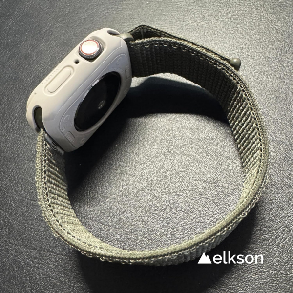 Elkson Apple Watch 9/8/7 41mm Bumper Klf-Tan