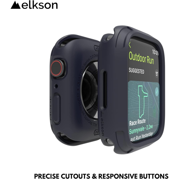 Elkson Apple Watch 9 45mm Bumper Klf-Blue