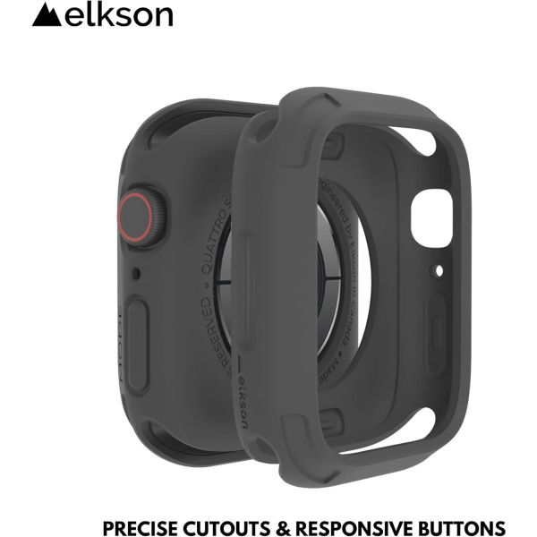 Elkson Apple Watch 9 45mm Bumper Klf-Black