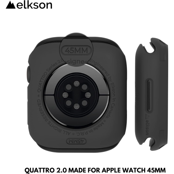 Elkson Apple Watch 9 45mm Bumper Klf-Black