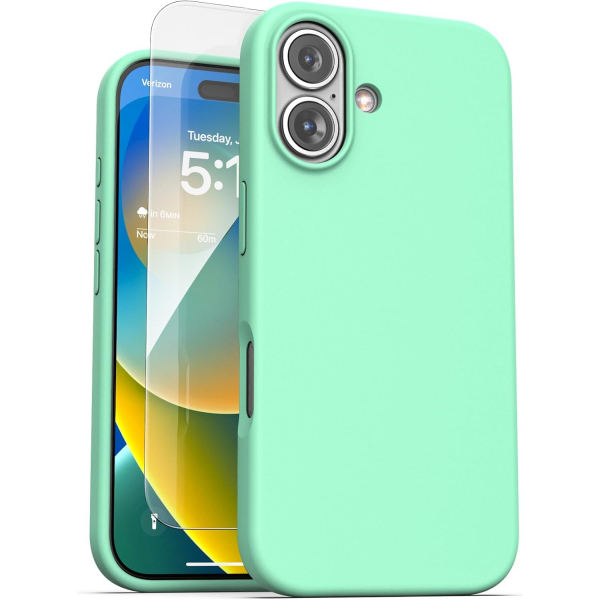 Encased Apple iPhone 16 Silikon Klf-Green