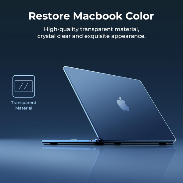 EooCoo MacBook Air M3 effaf Klf (13 in)-Crystal Midnight 