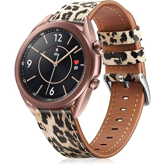 Fintie Deri Galaxy Watch 7/6/5/4/FE Kay-Classic Leopard