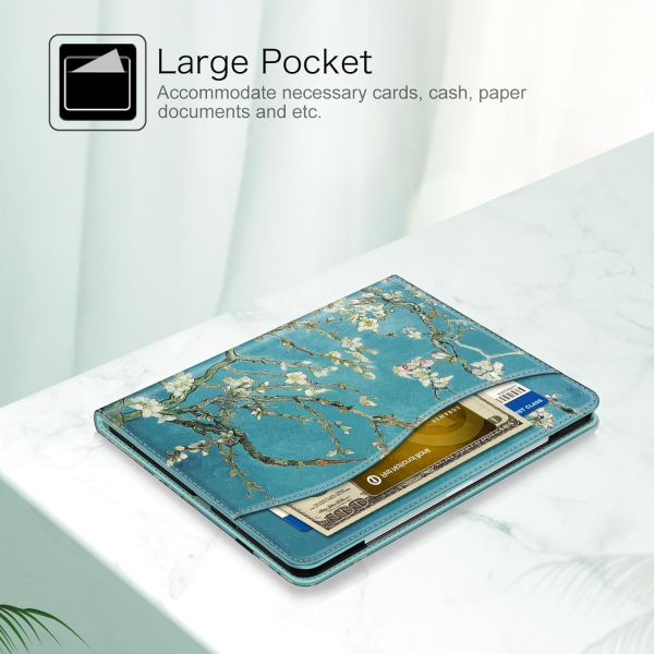 Fintie Folio Kalem Blmeli iPad Pro Klf (13 in)-Blossom