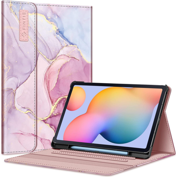 Fintie Galaxy Tab S6 Lite Standl Klf-Dreamy Marble 