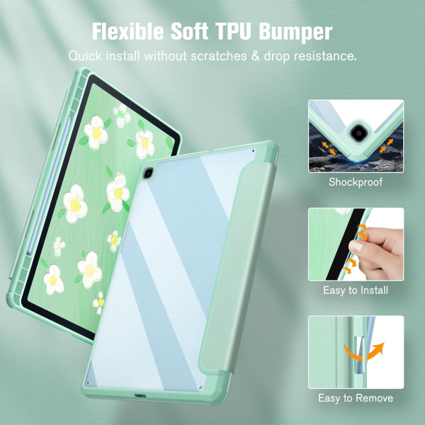 Fintie Hybrid Galaxy Tab S6 Lite Klf (10.4 in)-Green