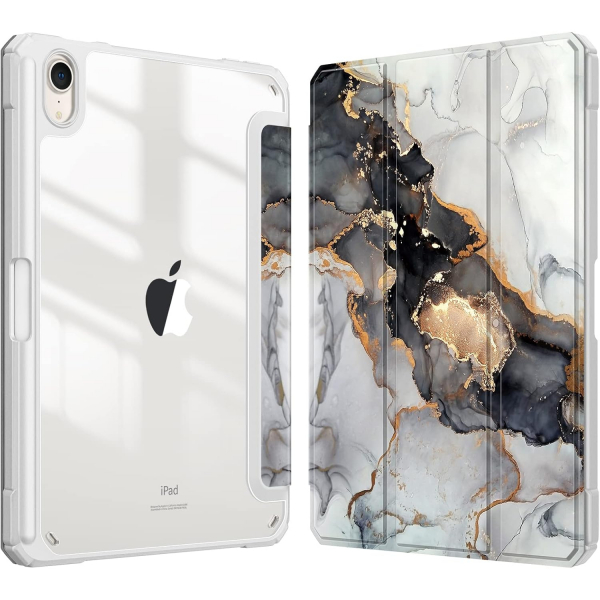 Fintie Apple iPad Mini 7 Hybrid Slim Klf-Cloudy Marble 