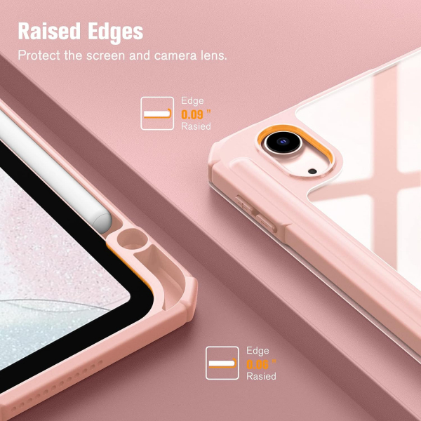 Fintie Hybrid iPad Air 6.Nesil Klf (11 in)-Rose Gold 