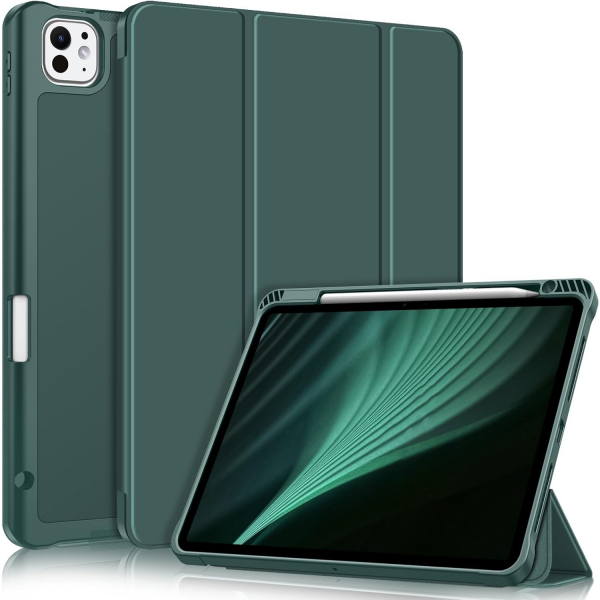 Fintie Kalem Blmeli iPad Pro 5.Nesil Klf (11 in)-Midnight Green