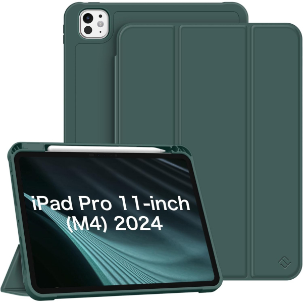 Fintie Apple iPad Pro M4 SlimShell Klf (11 in)-Midnight Green