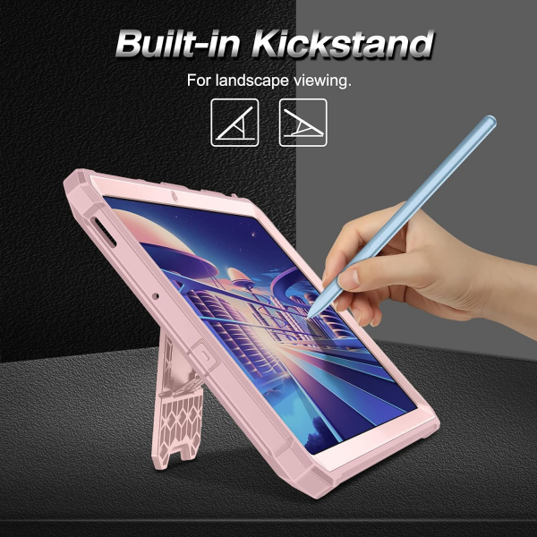 Fintie Kickstandl Galaxy Tab S6 Lite Klf -Rose Gold