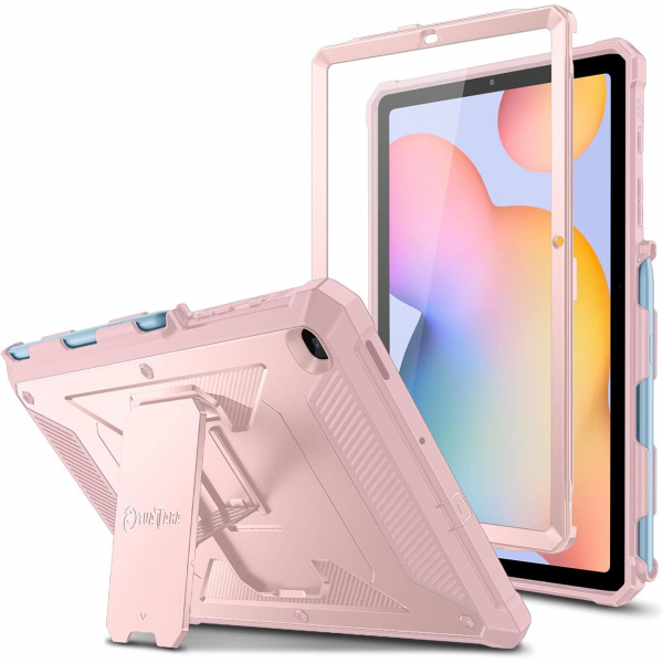 Fintie Kickstandl Galaxy Tab S6 Lite Klf -Rose Gold