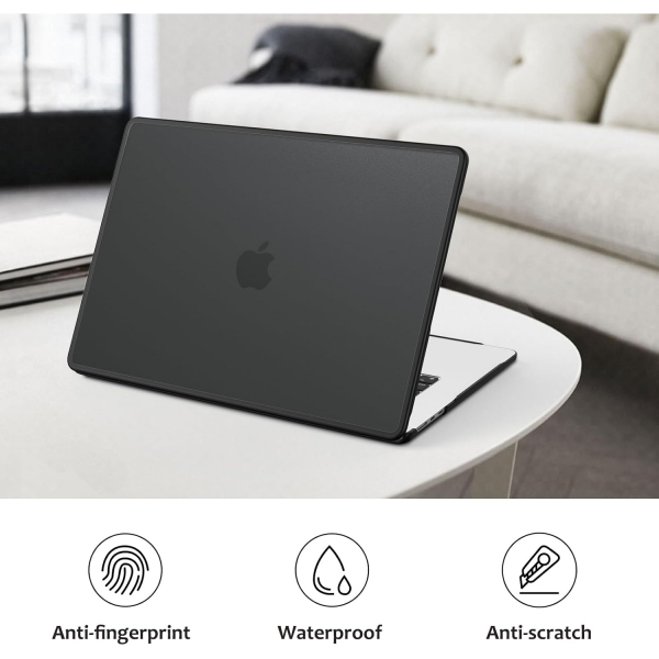 Fintie MacBook Air M3 Sert Klf (15 in)-Frost Black