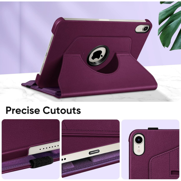 Fintie Apple iPad Mini 7 Rotating Klf -Purple