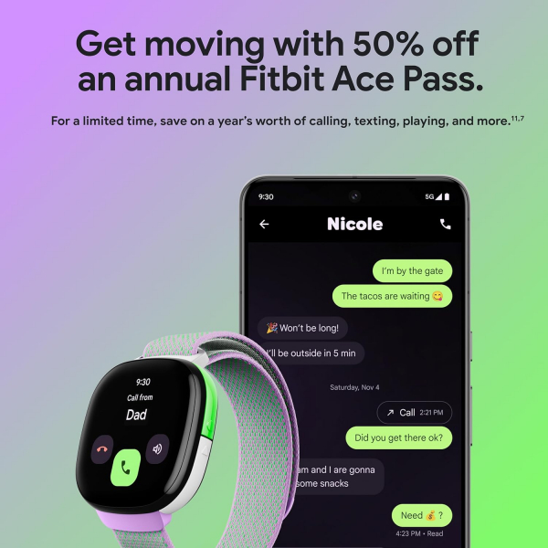 Fitbit Ace LTE ocuklar in Akll Saat -Mild