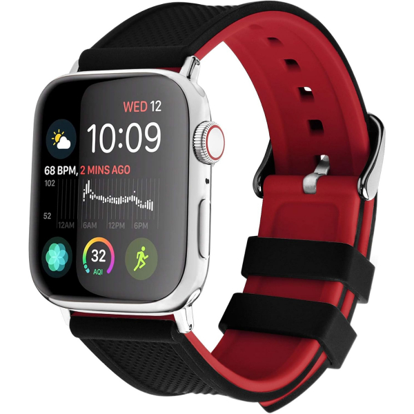 Fullmosa Apple Watch Silikon Kay (41/40/38mm)-Red