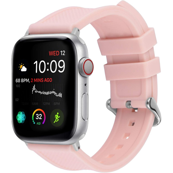 Fullmosa Apple Watch Silikon Kay (41/40/38mm)-Pale Pink 