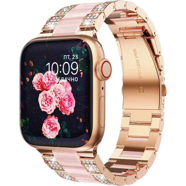 GELISHI Apple Watch 10 46mm Kay-Rose Gold Pink