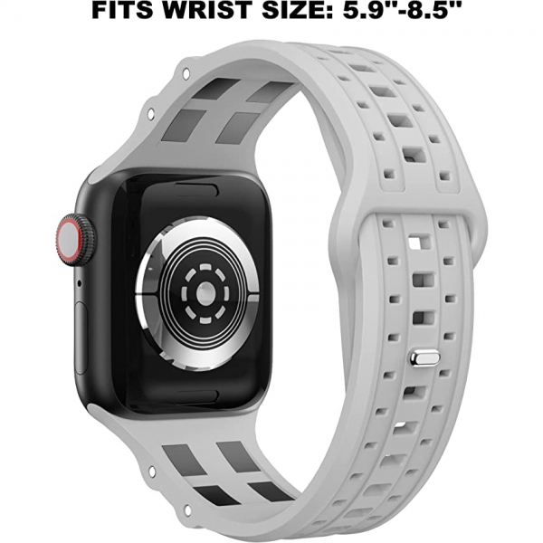 GELISHI Apple Watch Ultra Spor Kay (49/45/44/42mm)-Grey