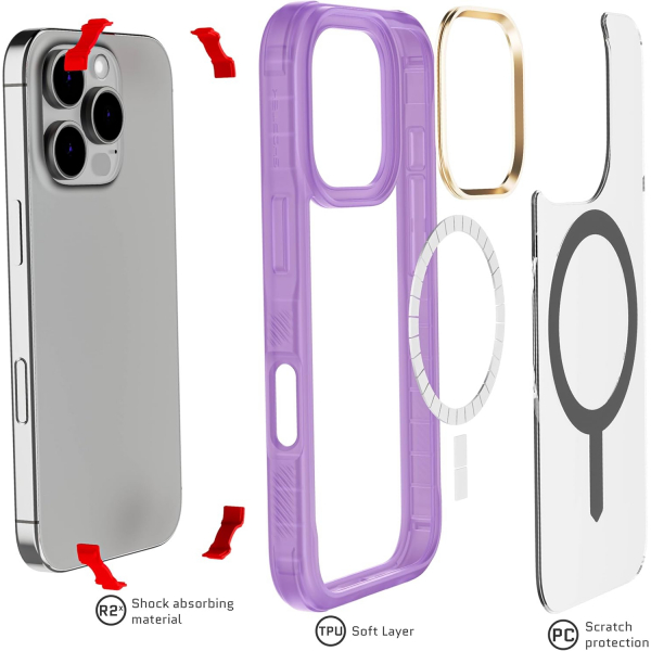 Ghostek Apple iPhone 16 Pro Covert Klf-Purple 