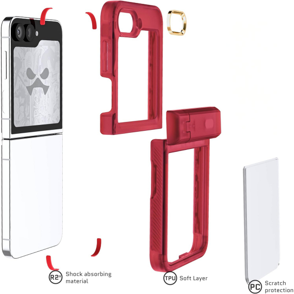 Ghostek Samsung Galaxy Z Flip 6 Covert Klf-Red