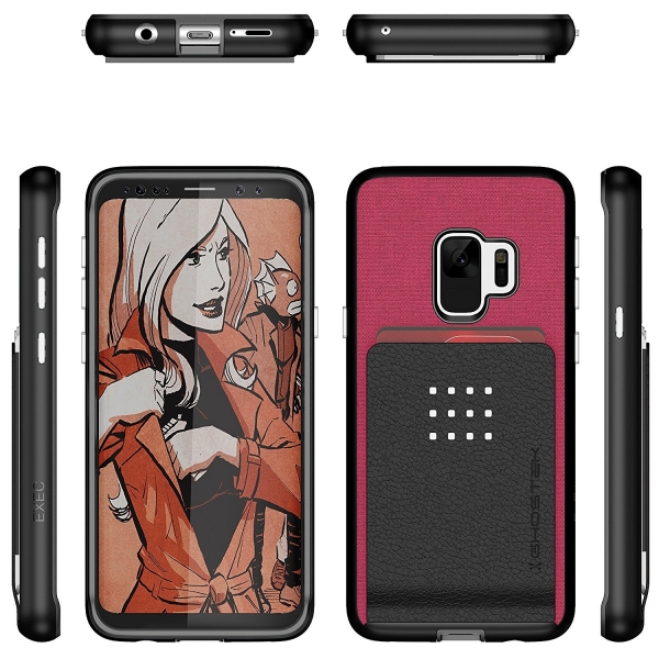 Ghostek Galaxy S9 Exec Kartlkl Klf (MIL-STD-810G)-Magenta