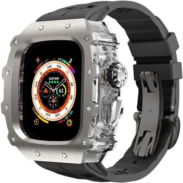 HUALIMEI Apple Watch Ultra 2.Nesil Kay-Silver