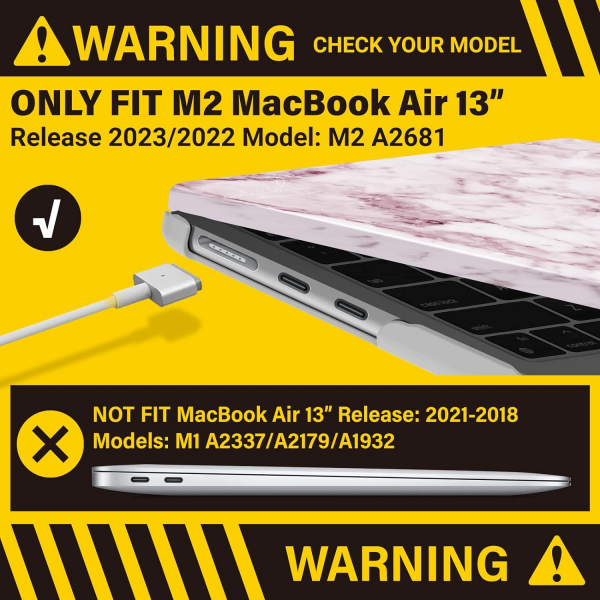 IBENZER MacBook Air M3 Klf (13.6 in)-Pink Marble