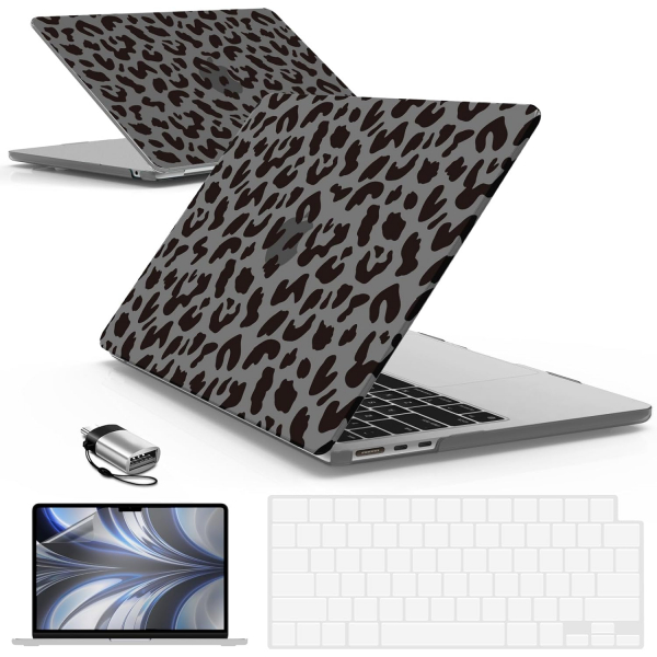 IBENZER MacBook Air M3 Klf (13.6 in)-Black Leopard