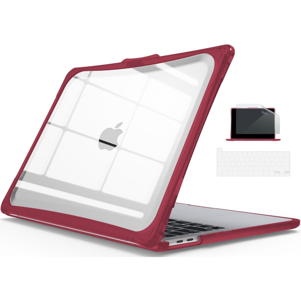 IBENZER MacBook Pro Hexpact Klf (13 in)(2016-2024)-Wine Red